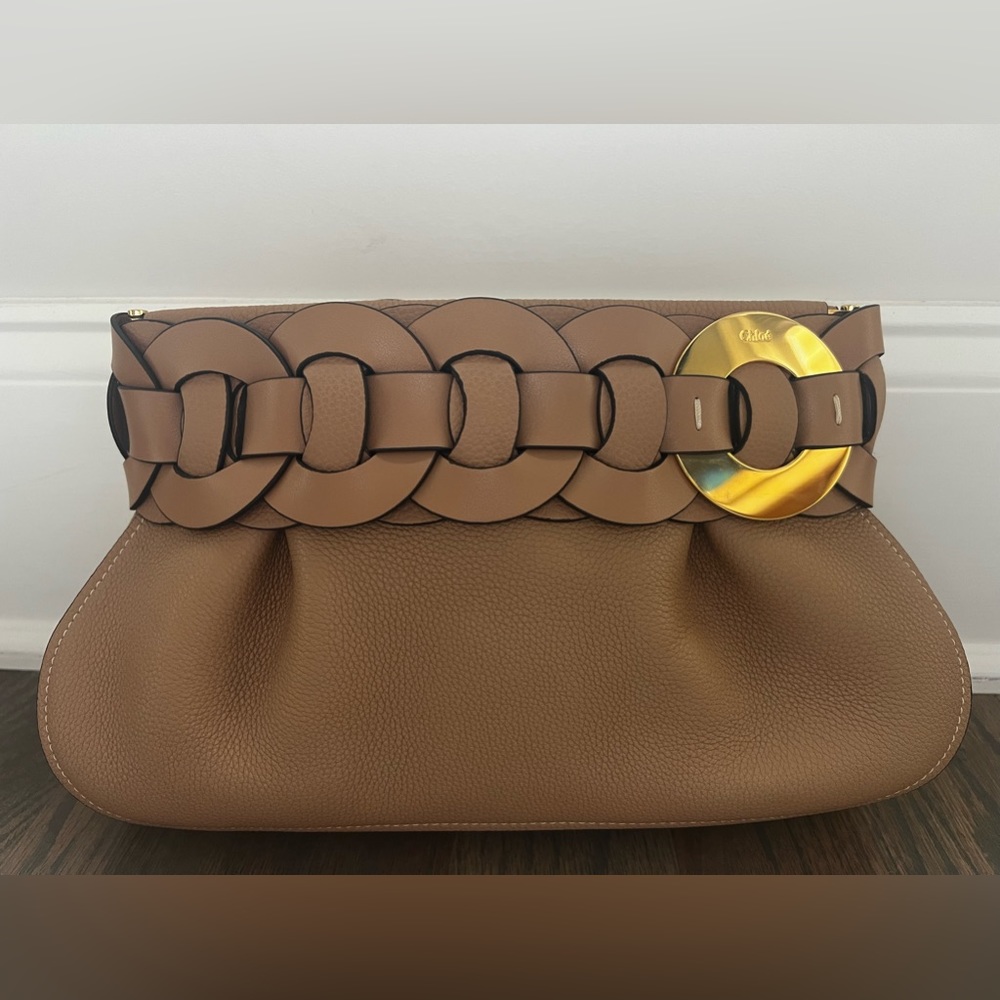 Chloe leather Darryl clutch bag. Perfect condition.